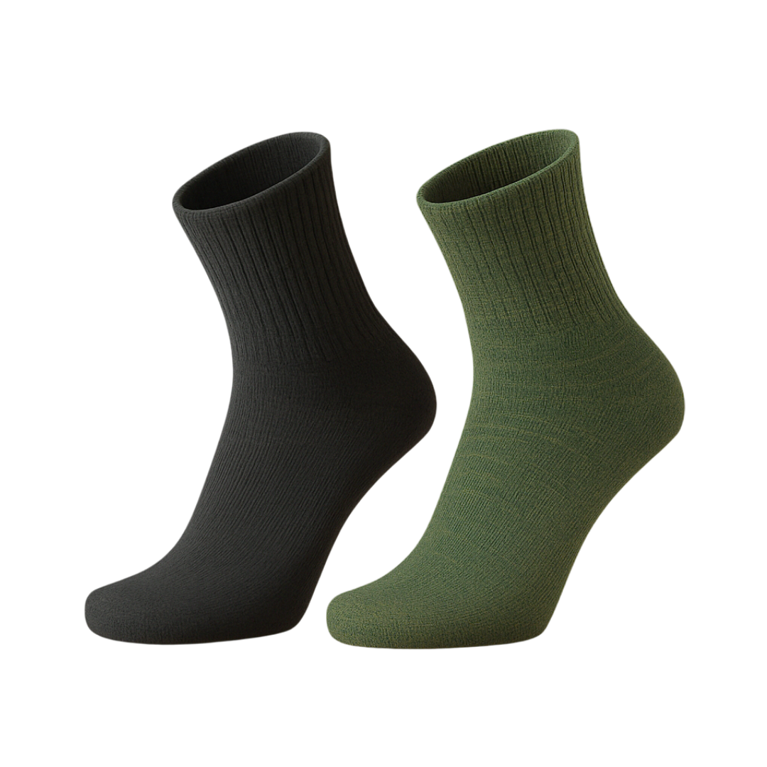 Multi alpacawool socks forestgreen black product picture