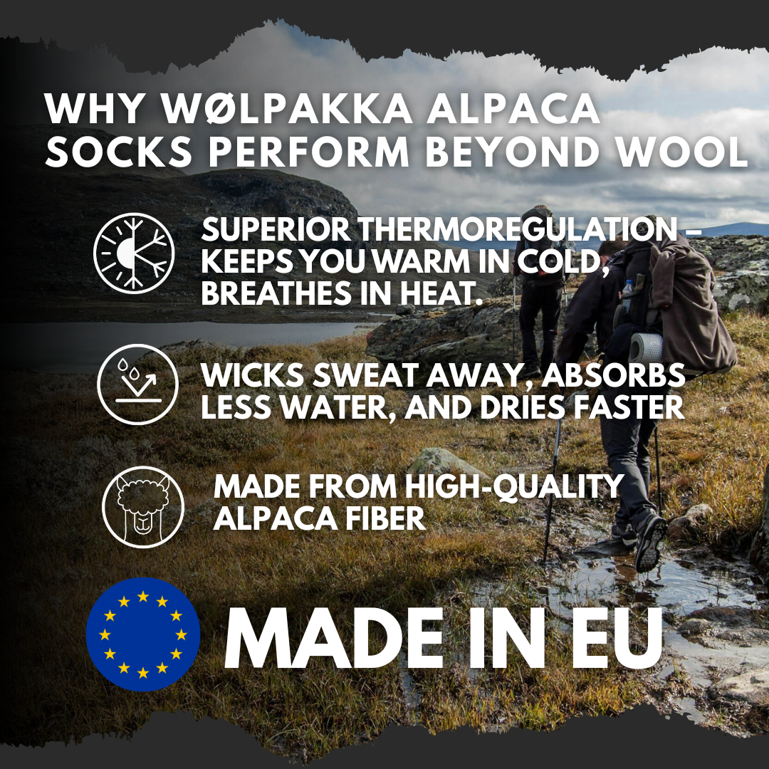 HELLE - Leichte Wandersocke aus Alpaka