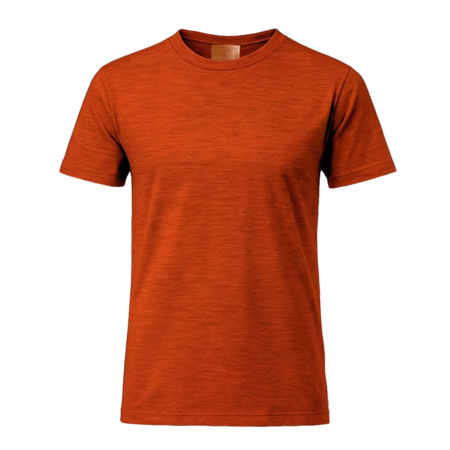 Orange t-shirt on a black background