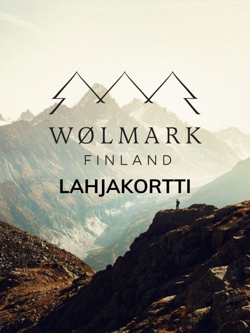 Wølmark lahjakortti kansikuva vuorimaisemalla