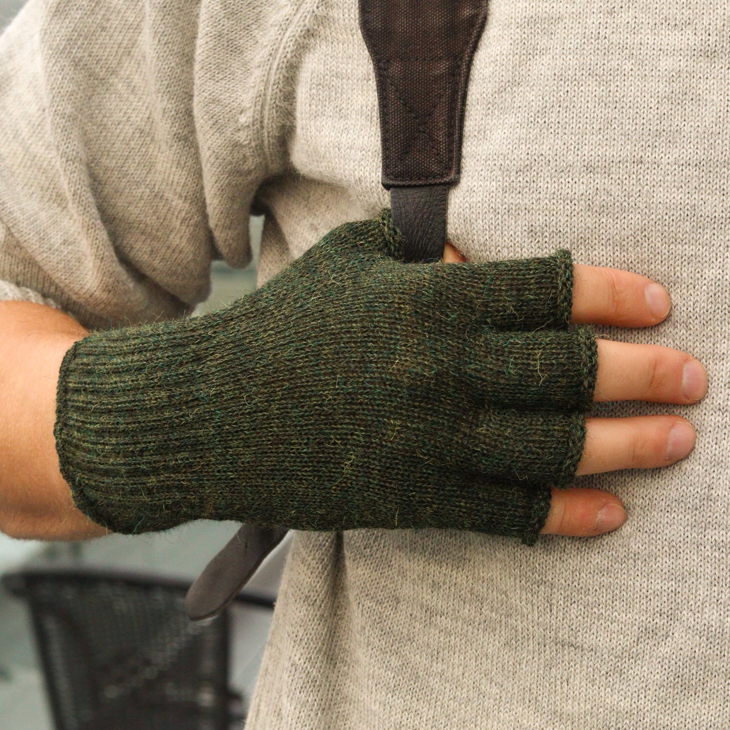 Pulu alpacawool fingerless gloves product picture