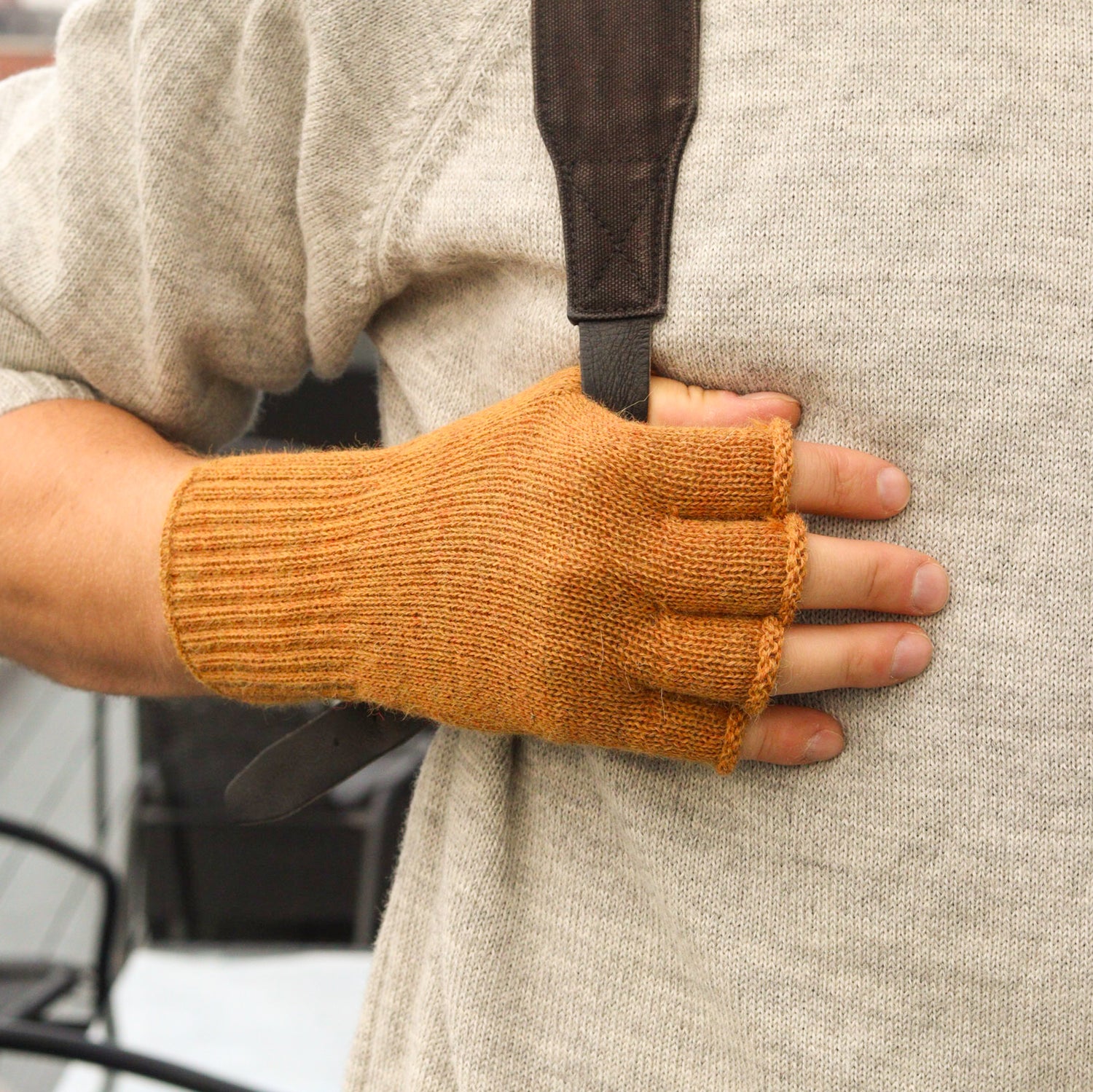 Pulu  alpacawool fingerless gloves product picture