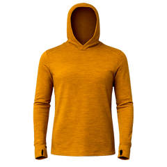 Vaeltaja100-Alpaca wool-hoodie-yellow-product picture