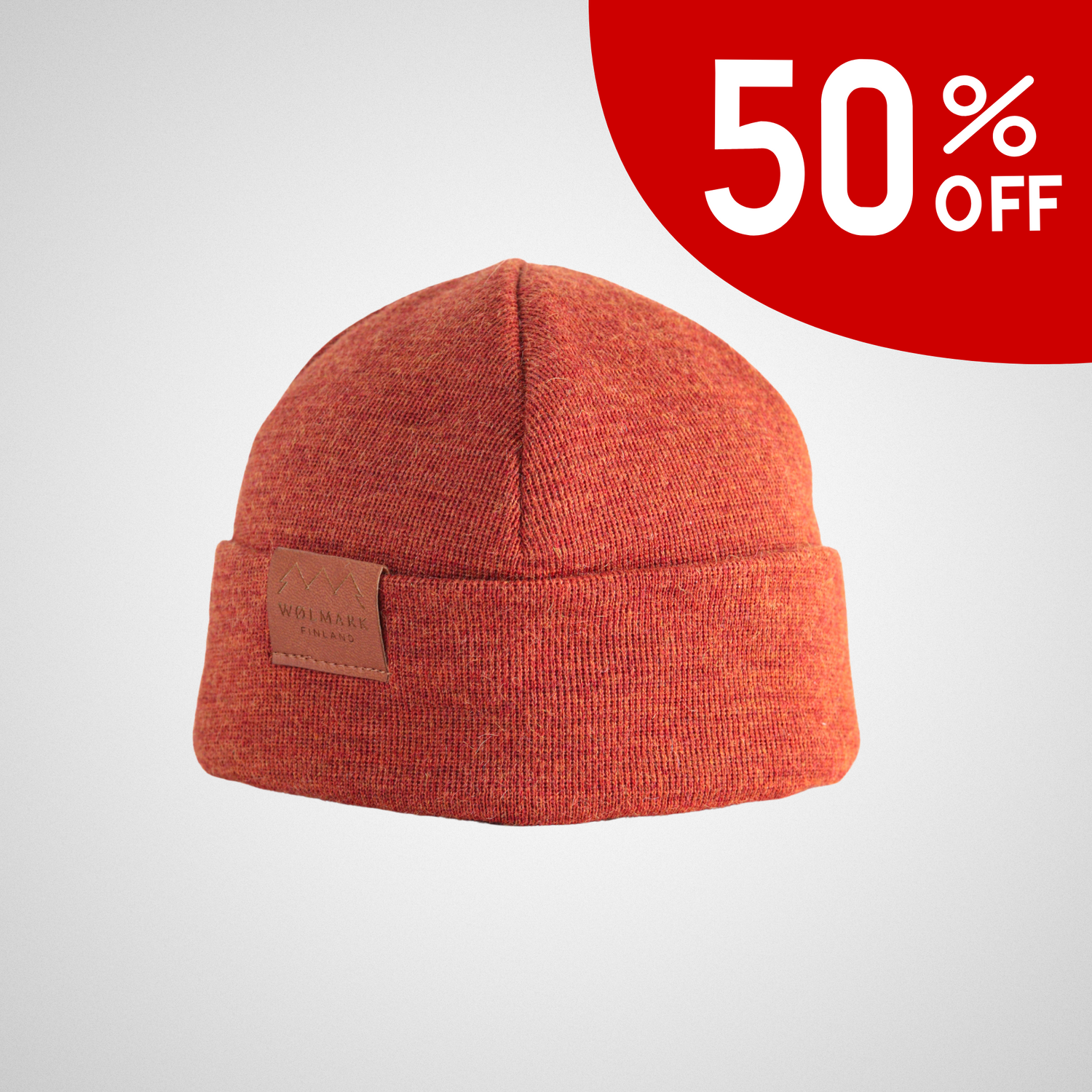 Mosa alpakanvilla pipo oranssi tuotekuva