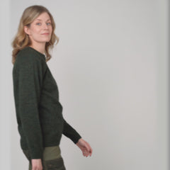 Hurma alpaca wool sweater forestgreen video.